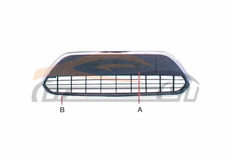For FORD SERIES 2009 FOCUS SEDAN FRONT BUMPER GRILLE LOWER W/OMOLDING