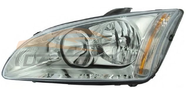 For FORD SERIES 2005 FOCUS SEDAN HEAD LAMP 7 LINE WHITE HALOGEN W/O MOTOR