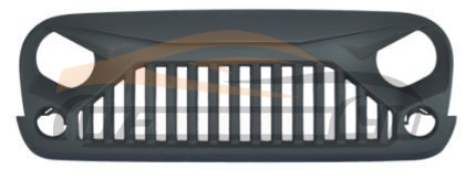 For JEEP SERIES 2007-2017 WRANGLER JK GRILLE, BLACK