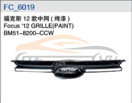 For FORD SERIES 2012 FOCUS SEDAN GRILLE PAINT