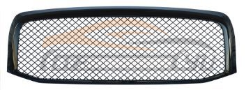 For DODGE SERIES 2006-2008 1500 MESH TYPE GRILLE GLOSS BLACK