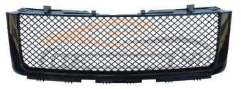 For GMC 2007-2013 SIERRA GRILLE GLOSS BLACK