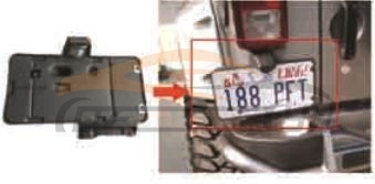 For JEEP SERIES 2007-2017 WRANGLER JK REAR LICENSE PLATE