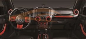 For JEEP SERIES 2007-2017 WRANGLER JK CENTER CONTROL COVER
