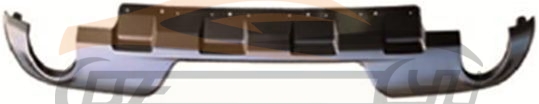 For FORD SERIES 2020 EXPLORER REAR BUMPER LOWER GUARD BLACK 4WD ST-LINE