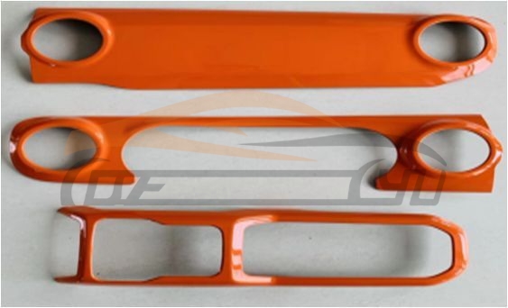 For JEEP SERIES 2018 WRANGLER JL DASHBOARD TRIM PANEL BLACK, RED ORANGE)