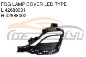 For CHEVROLET SERIES 2020 MATIZ/SPARK FOG LAMP COVER