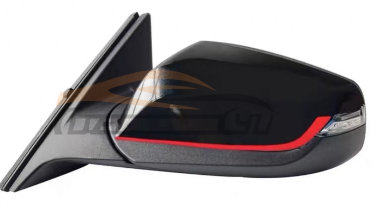 For CHEVROLET SERIES 2016-2018 MALIBU XL DOOR MIRROR, 9LINE WITH TURN SIGNALS, HEATING, FOLDING FUNCTION, BLUE TINT GLASS