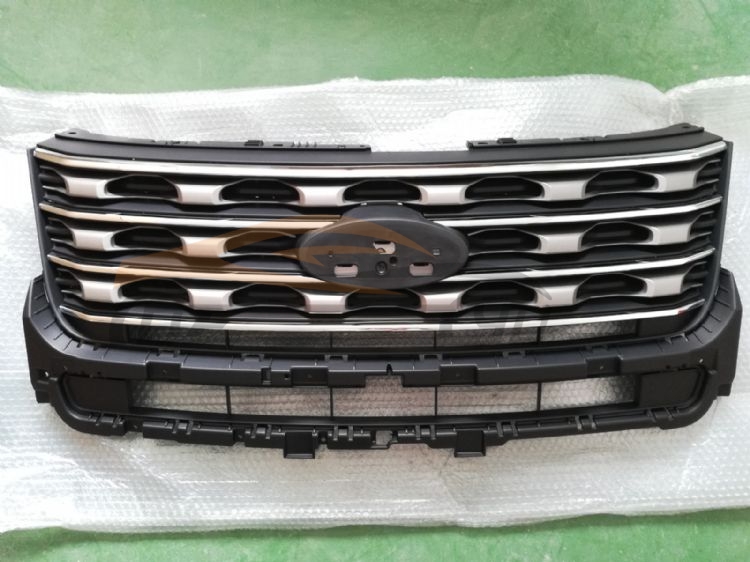 For FORD SERIES 2016 EXPLORER GRILLE SCRUB GRAY