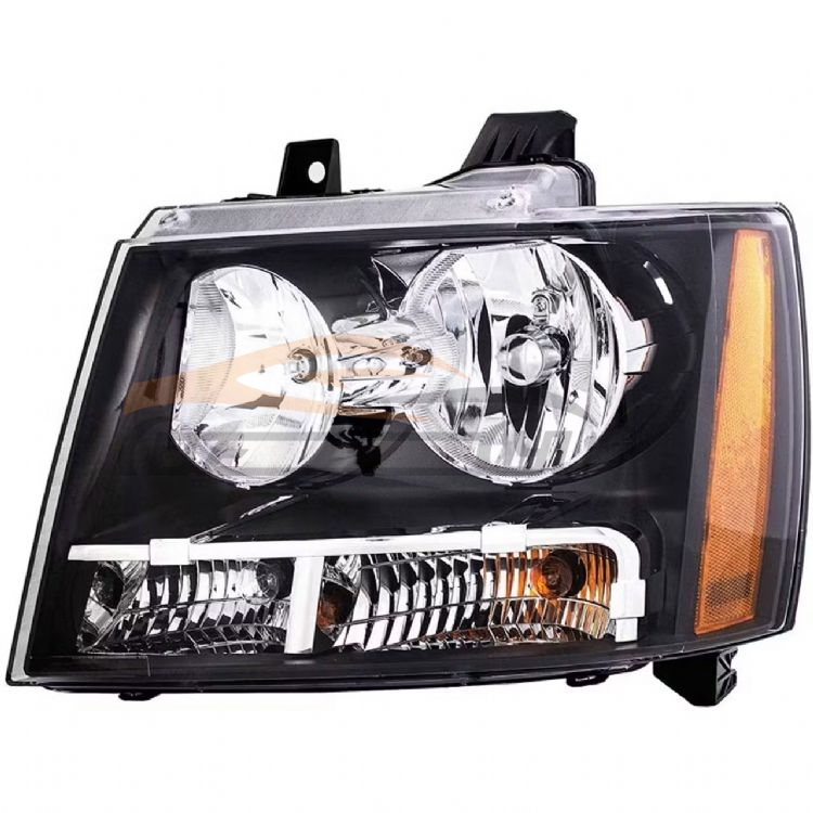 For CHEVROLET SERIES 2007-2014 TAHOE HEAD LAMP W/CHROME STRIP HALOGEN