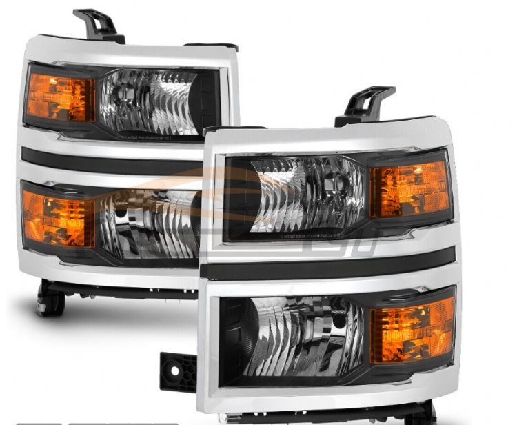 For CHEVROLET SERIES 2014-2015 SILVERADO HEAD LAMP BLACK