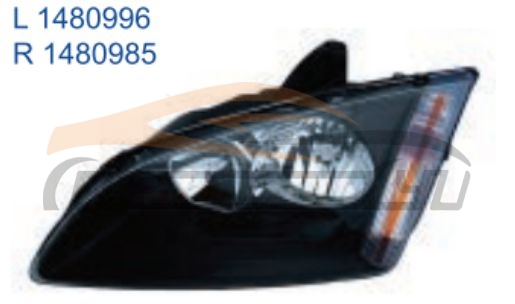 For FORD SERIES 2005 FOCUS SEDAN HEAD LAMP SPORT BLACK 5LINES