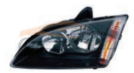 For FORD SERIES 2005 FOCUS SEDAN HEAD LAMP 7 LINES WITH MOTOR BLACK