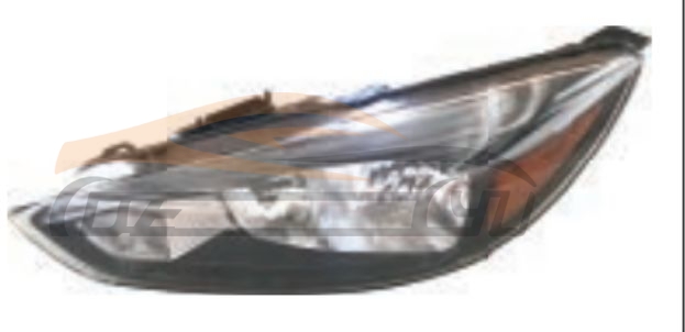 For FORD SERIES 2015 FOUCS HEAD LAMP BLACK W/O DAYTIME RUNNING LIGHT