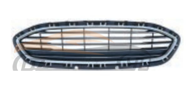 For FORD SERIES 2017-2019 FIESTA GRILLE CHROME HORIZONTAL BAR WITHOUT SIDE COVER