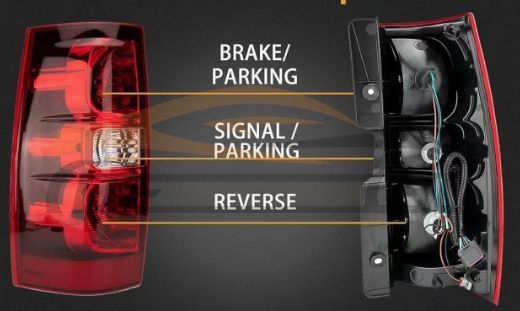 For CHEVROLET SERIES 2007-2014 TAHOE TAIL LAMP W/O HYBRID TRANSMISSION)