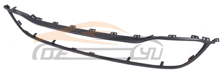 For DODGE SERIES 2021-2023 DURANGO MIDDLE GRILLE DECORATIVE STRIP, MATT BLACK