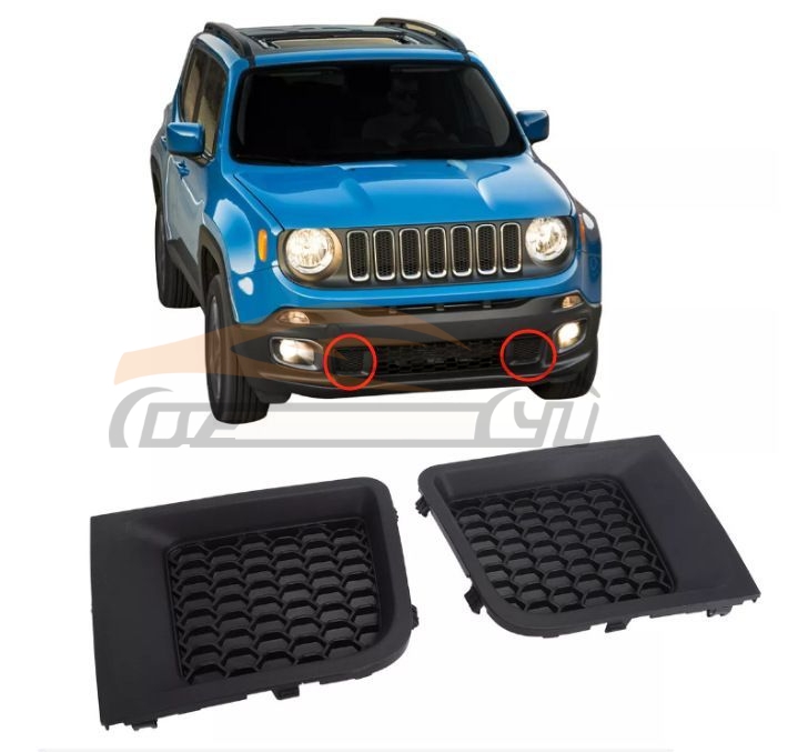 For JEEP SERIES 15-16RENEGADE FRONT BUMPER GRILLE COVER