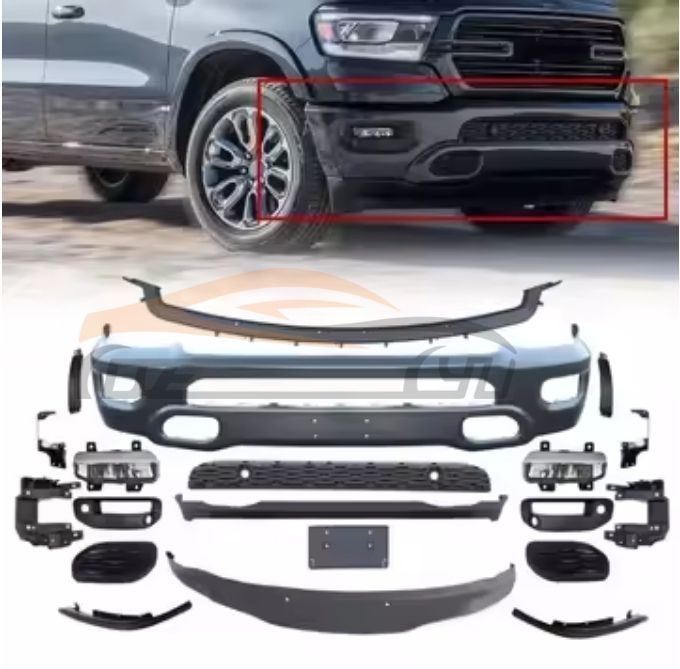 For DODGE SERIES 2019-2024 RAM FRONT BUMPER ASSEMBLY