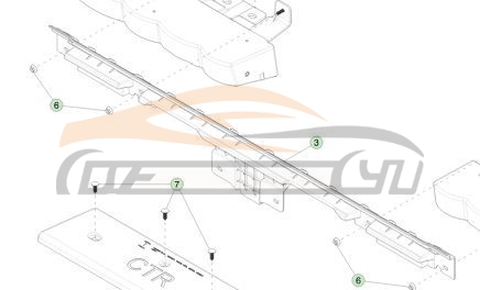 For TESLA SERIES CYBERTRUCK 2024-2028 REAR BUMPER MIDDLE BRACKET
