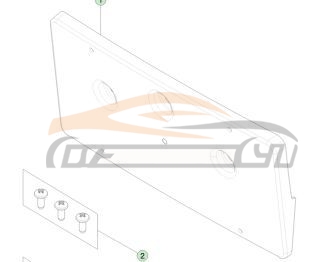 For TESLA SERIES CYBERTRUCK 2024-2028 FRONT LICENSE PLATE, USA VERSION